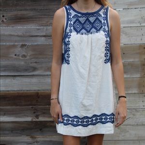 Madewell Boho Embroidered Dress
